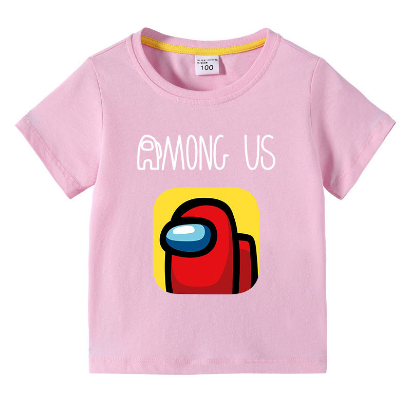 Children's summer short sleeved T-shirt