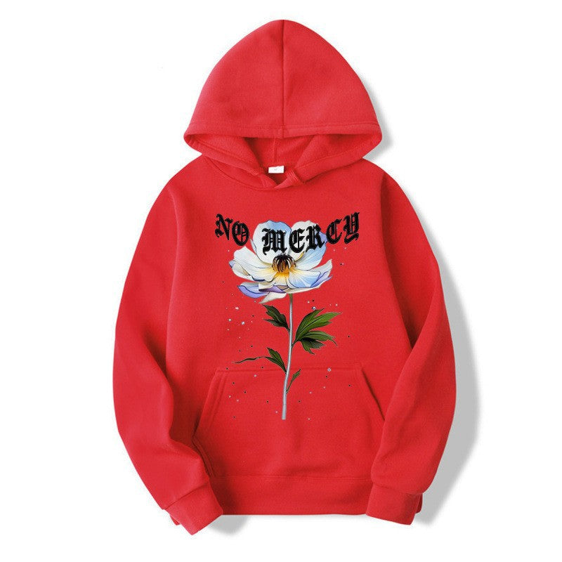 Hooded Sweatshirt Fleece Lined Warm Casual Simple Versatile Stylish Jacket