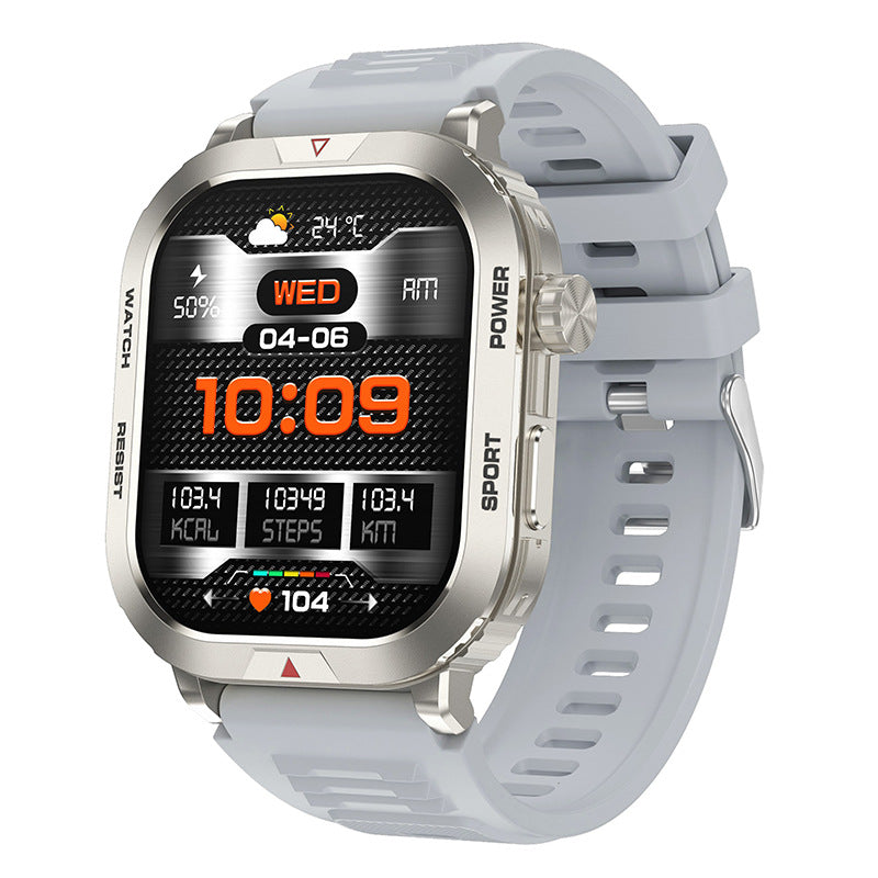 Smart Watch with Bluetooth Calling, Message Push Notification, Heart Rate Monitor, Step Counter, and Sports Tracking - ZW66 Smartwatch