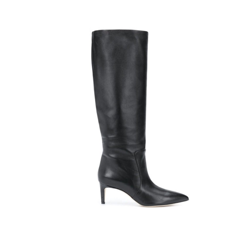 sexy high heels western boots fashion knee high boots women microfiber thin high heel long boots pointed toe autumn winter boots