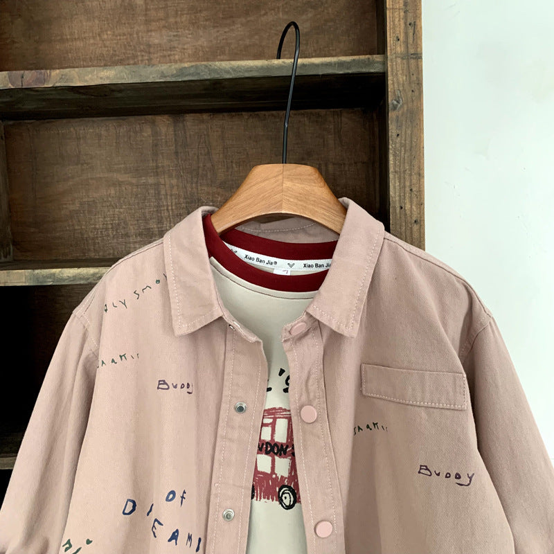 Children and girls' tops shirts autumn coats