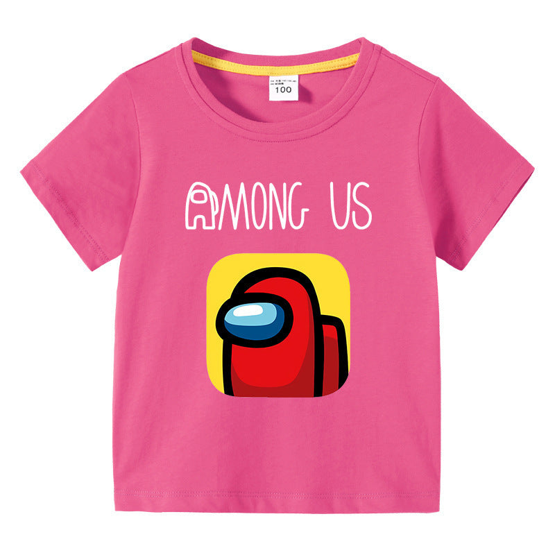 Children's summer short sleeved T-shirt