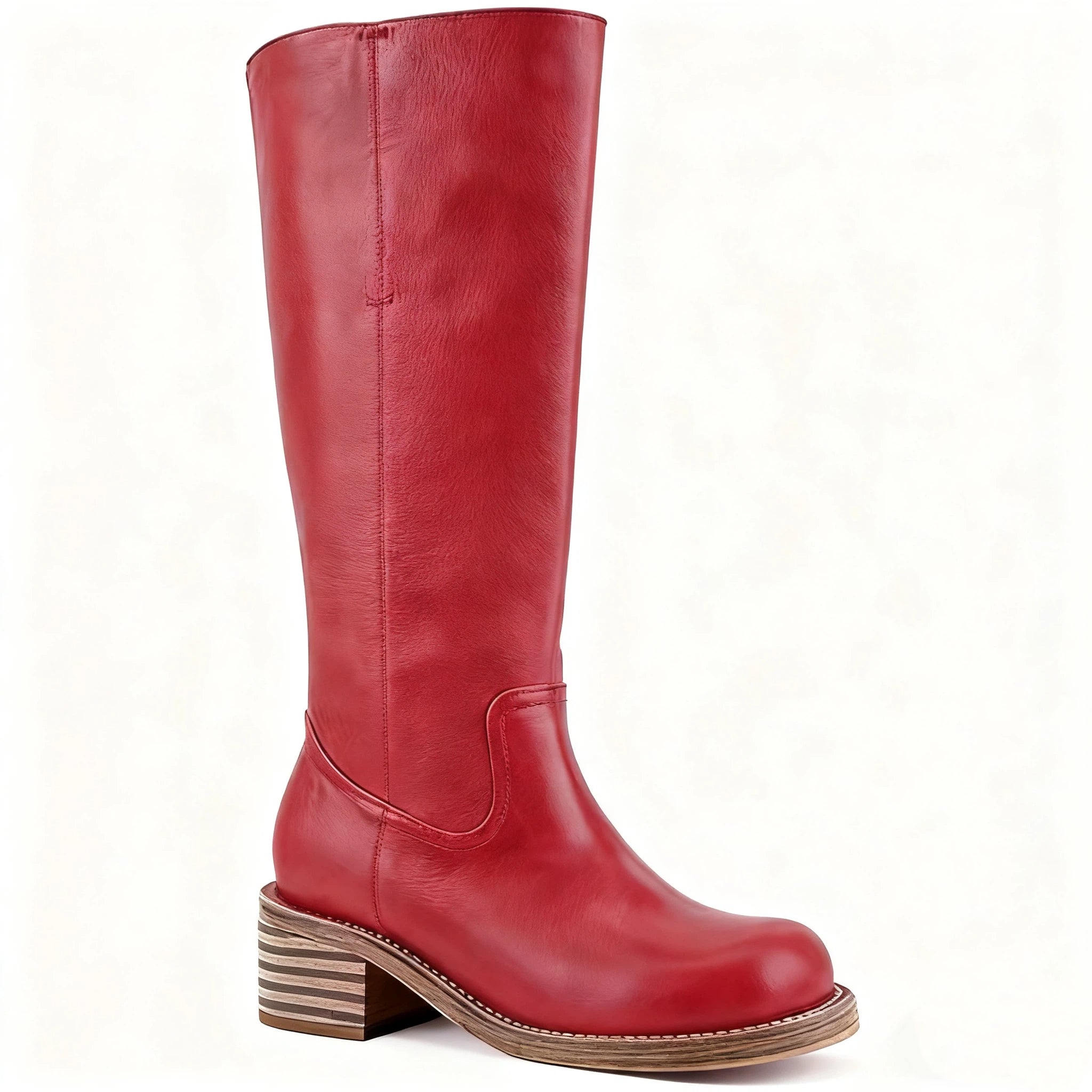 Long boots retro women's campus western cowboy boots