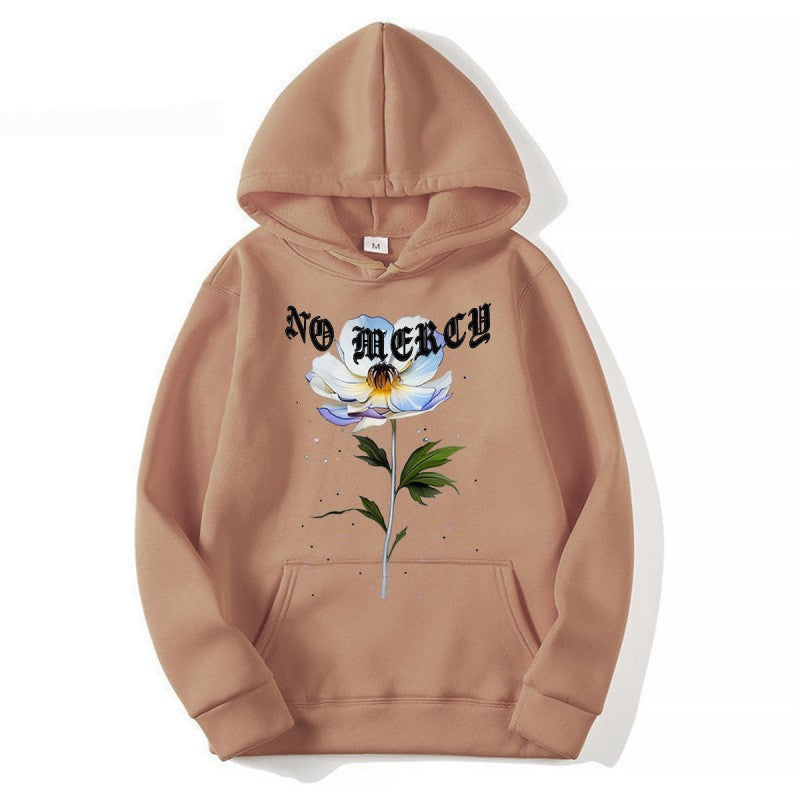 Hooded Sweatshirt Fleece Lined Warm Casual Simple Versatile Stylish Jacket
