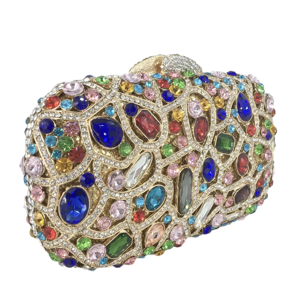 Women Crystal Evening Purses and Handbags Ladies Gala Dinner Handbags Wedding Clutch