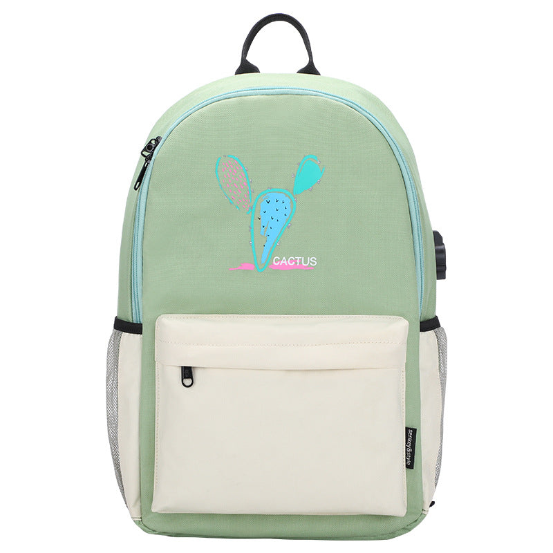 Bear cute cartoon backpack Oxford cloth small fresh backpack student girl schoolbag