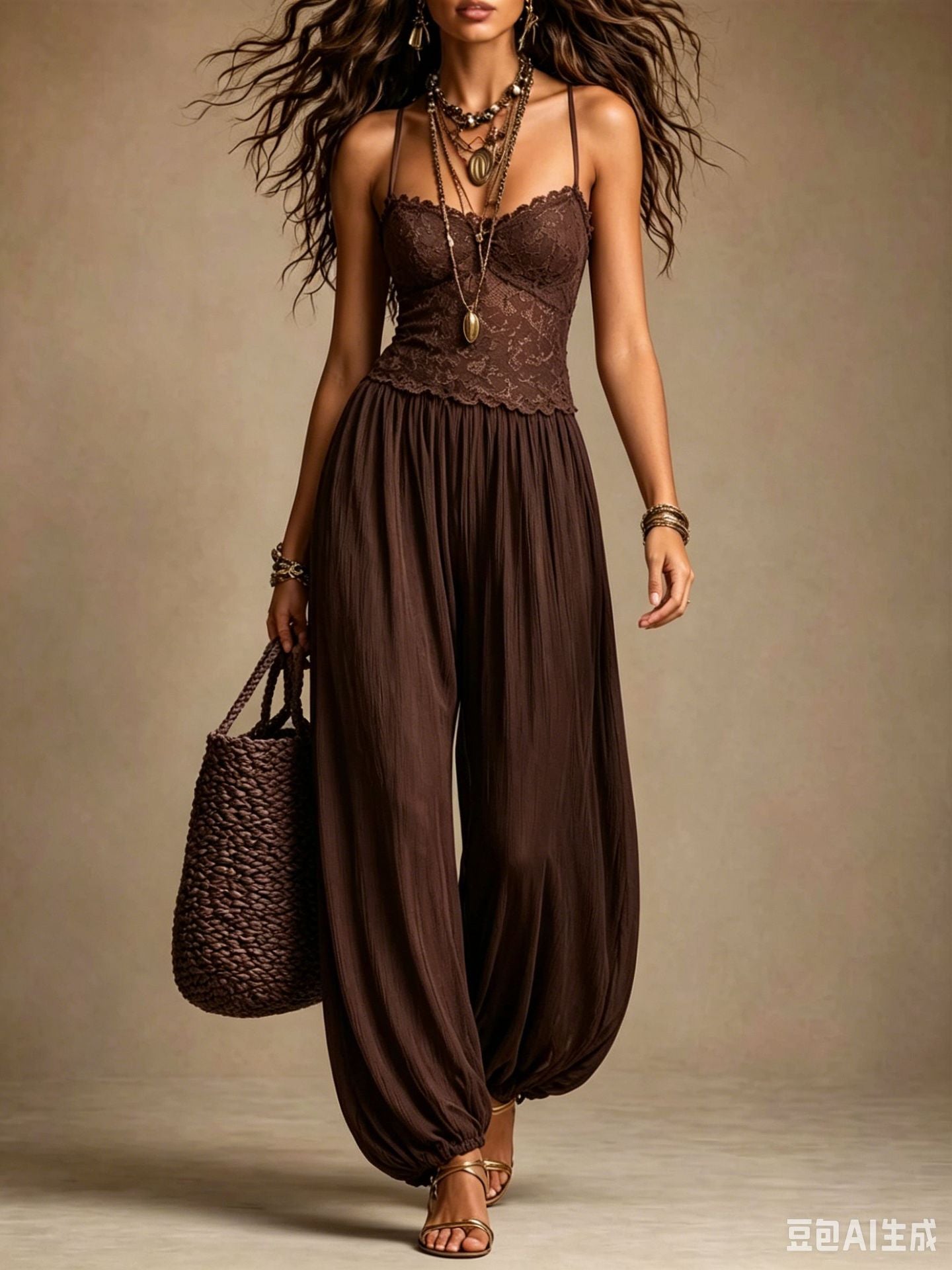 New Strap Fashion Sexy Casual Loose Mood Comfortable Jumpsuit