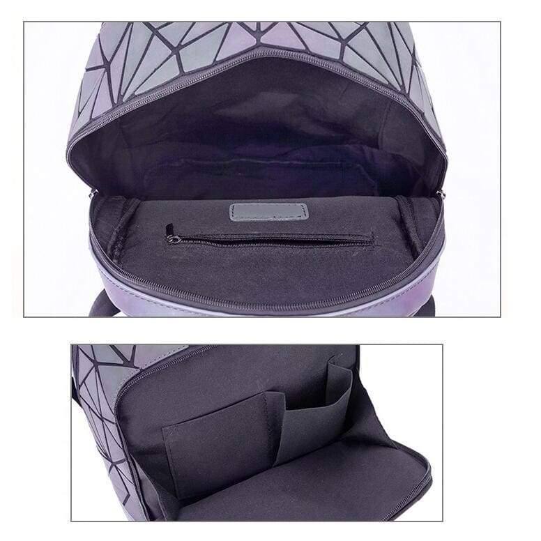 Hype Geometric Prism Luminous Backpack Larger Size ( Fits Standard 11 x 11.5 Binder )