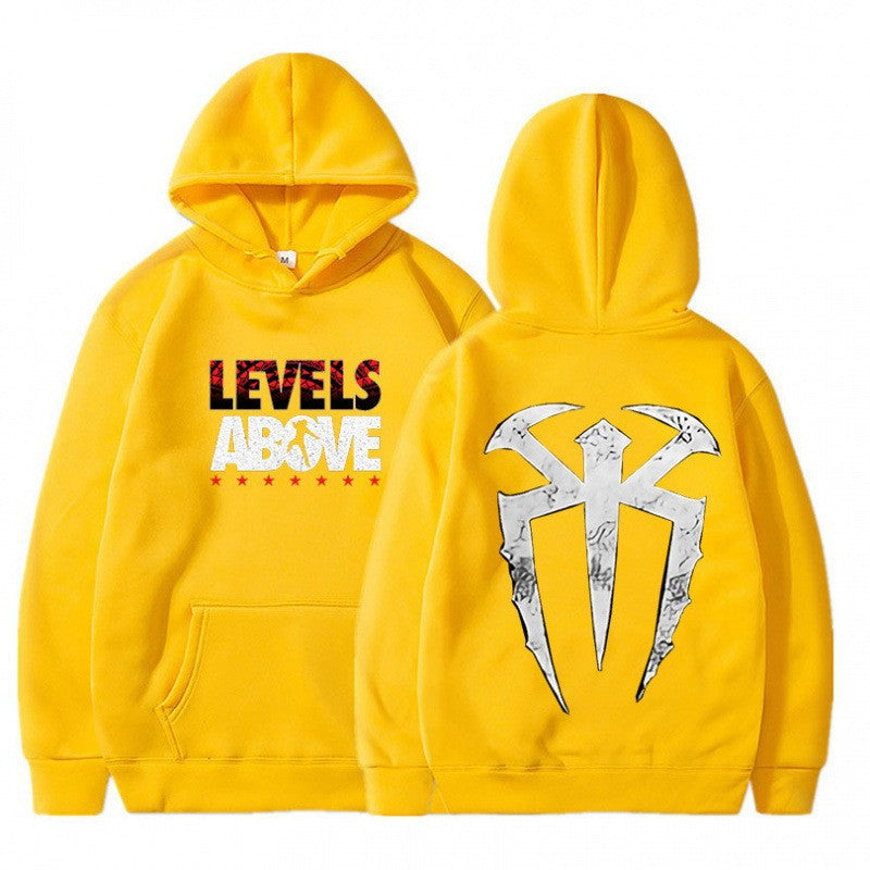 Printed Letter Hoodie for Men, Cool Streetwear Fleece Lined Sweatshirt