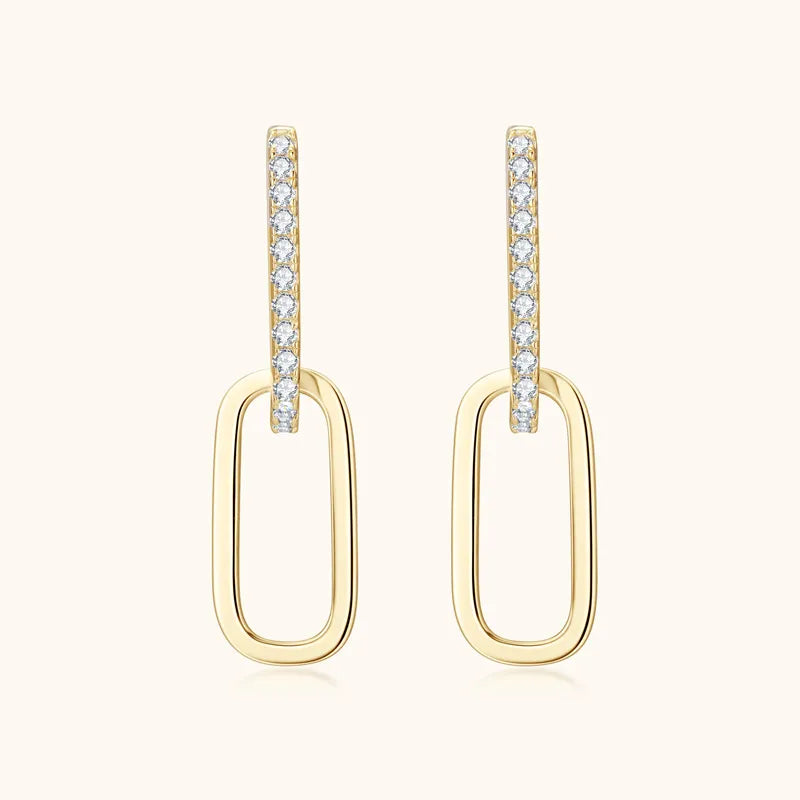 925 Sterling Silver Moissanite Earrings