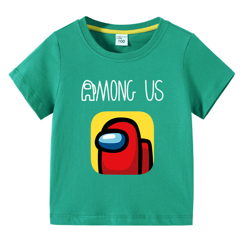 Children's summer short sleeved T-shirt