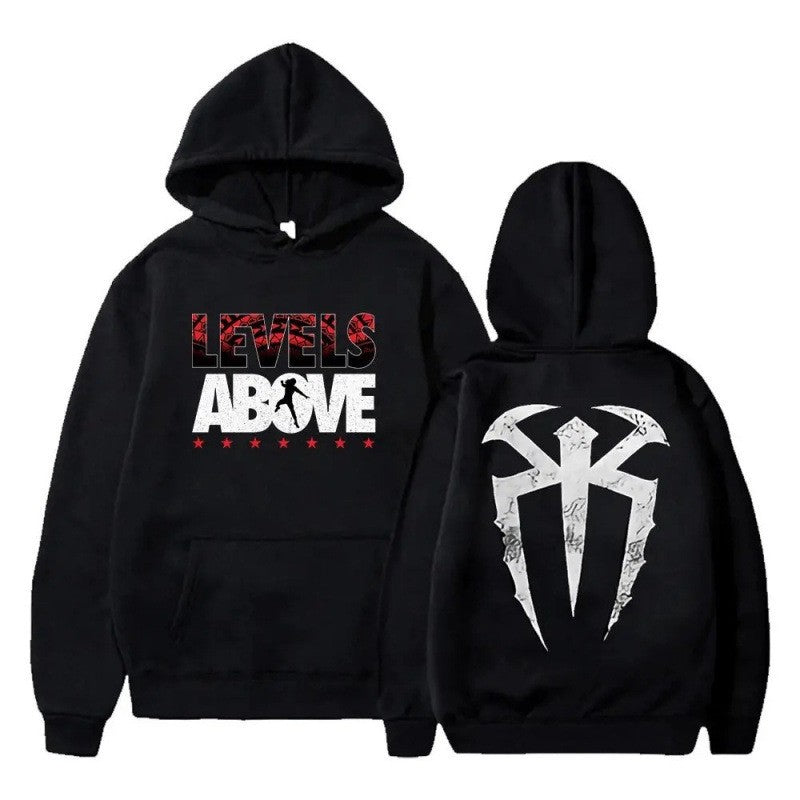 Printed Letter Hoodie for Men, Cool Streetwear Fleece Lined Sweatshirt