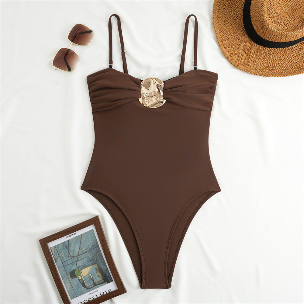 Swimsuit Women's Triangular One-Piece Bathing Suit