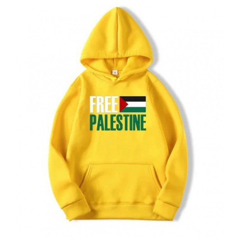 Print Hooded Sweatshirt Men's Fleece Warm Casual Sweatshirt Outerwear