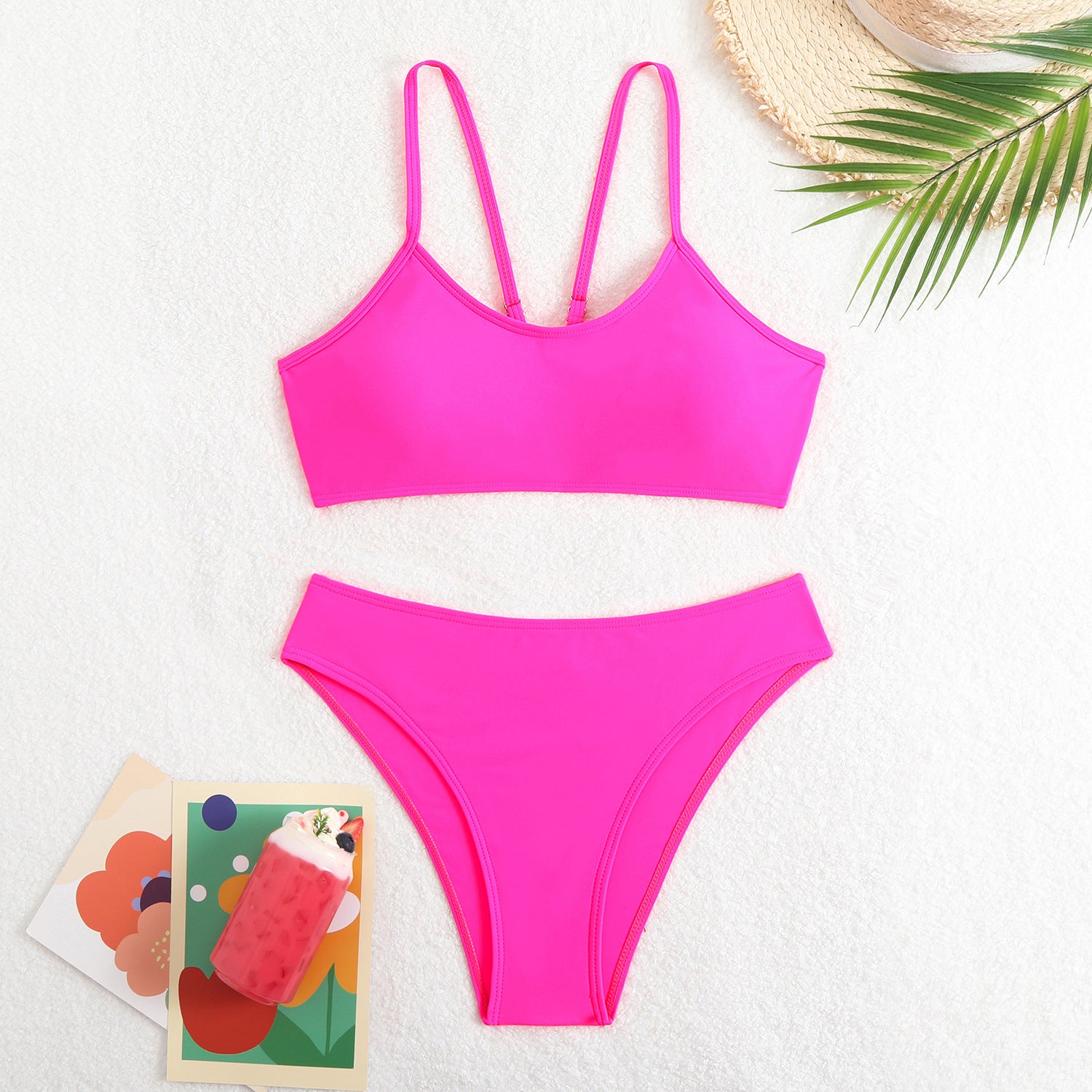 Round neck swimsuit bikini
