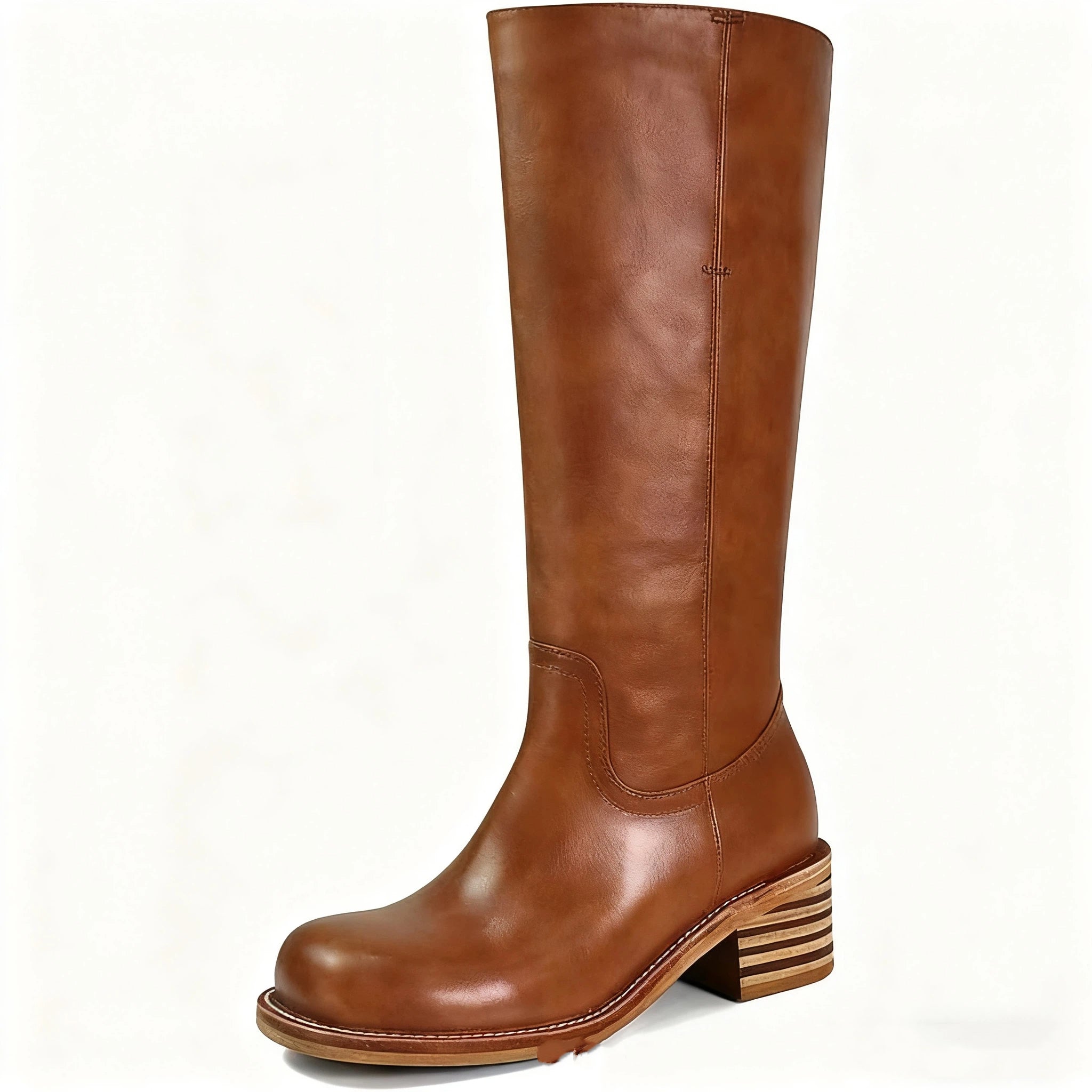 Long boots retro women's campus western cowboy boots