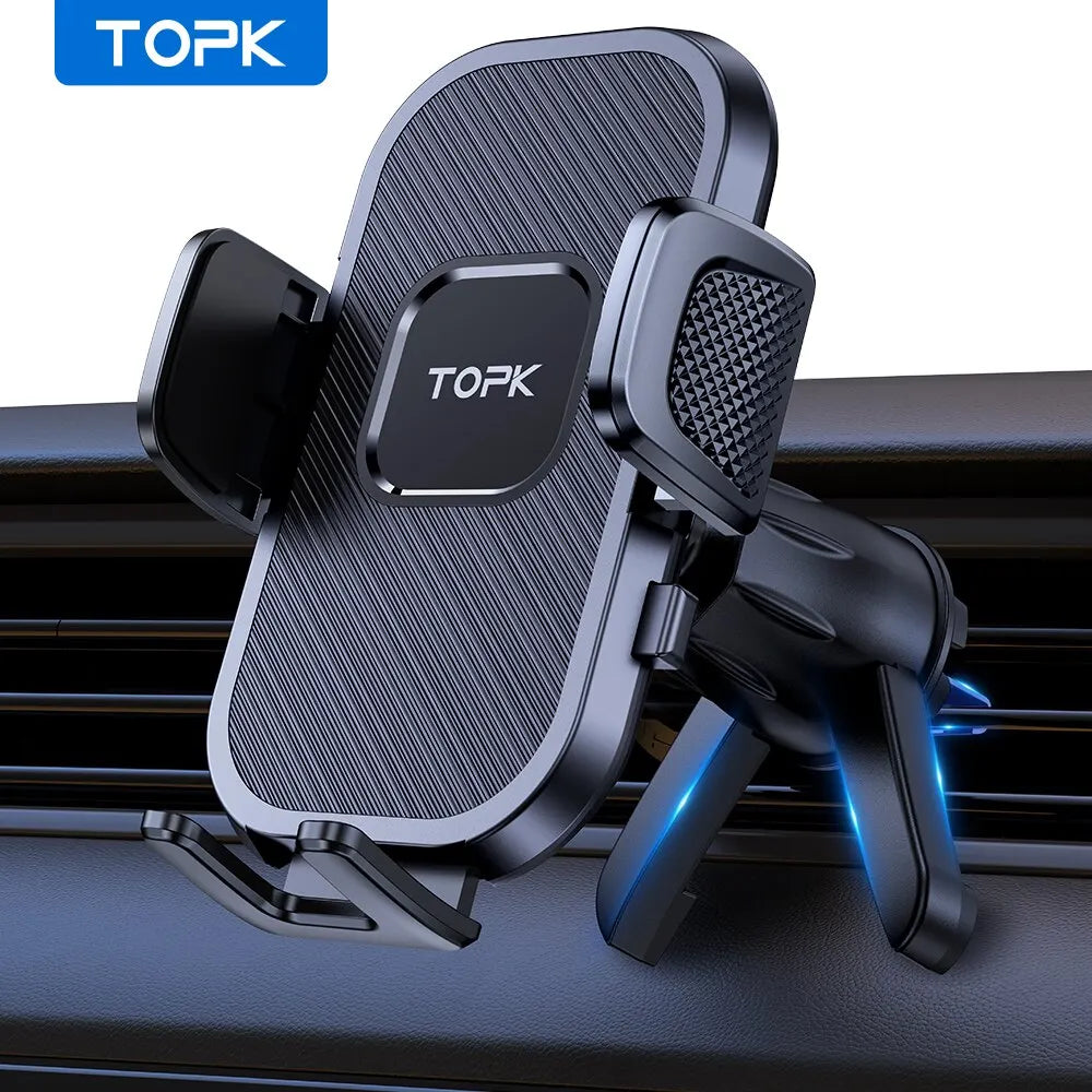 TOPK Car Phone Holder Gravity Stand for iPhone Xiaomi Samsung Car Mobile Support