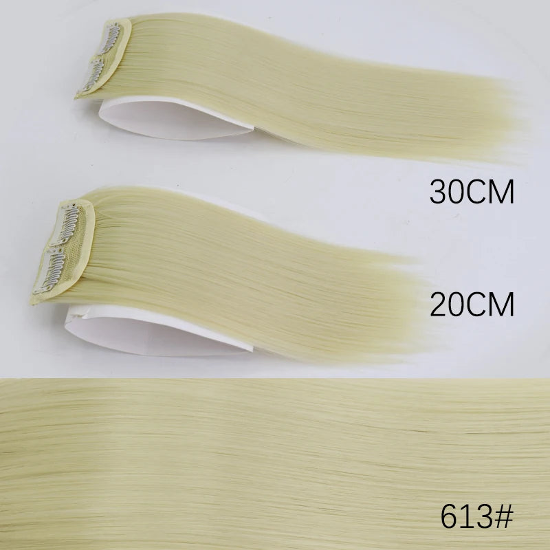 AZQUEEN Synthetic Hair Pads 20/30CM Clip In Hair Extensions Natural Invisible Hair Piece Thinning Hair Adding Hair Cushion