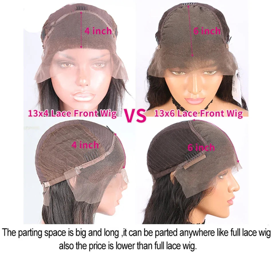 13x6 HD Lace Front Wig Human Hair Wigs 99J Red Burgundy Colored HD Transparent Pre Plucked Lace Frontal Human Hair Wigs Straight