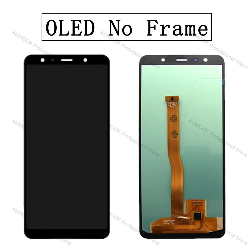 New Tested LCD For Samsung A7 2018 Display SM-A750F LCD A750G Display Touch Screen Digitizer For Samsung A7 2018 LCD Replacement