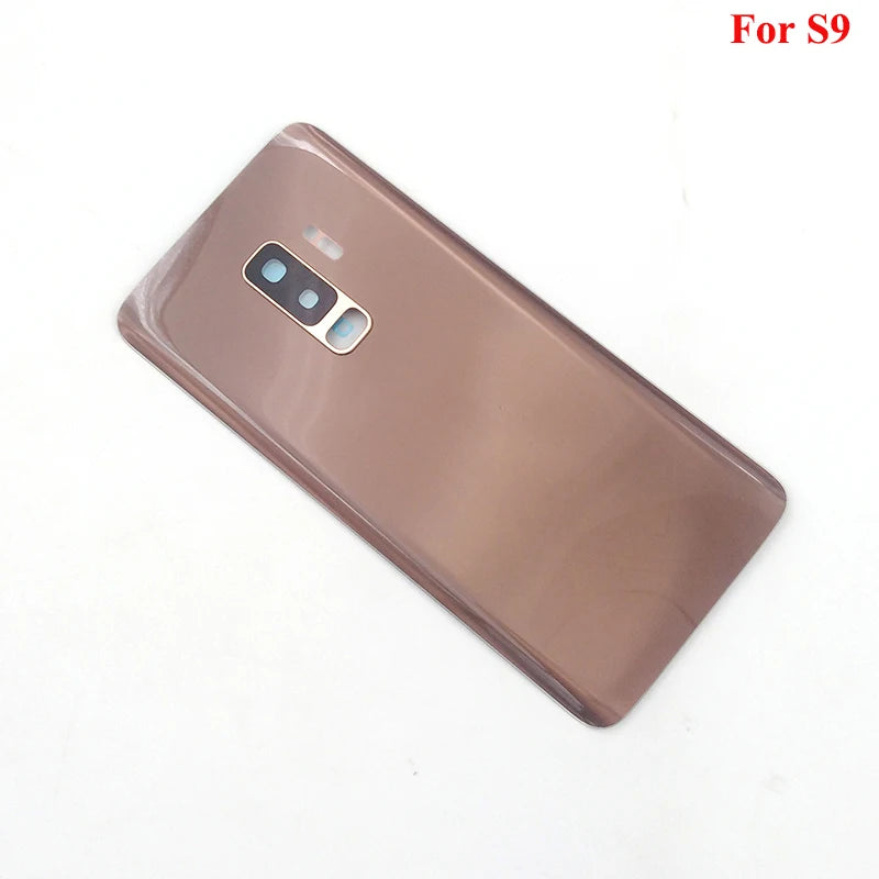 For Samsung S9 G960 Back Glass Cover Battery Cover Rear Door Housing Case Replacement For Galaxy S9 Plus S9+ G965 & Camera Lens