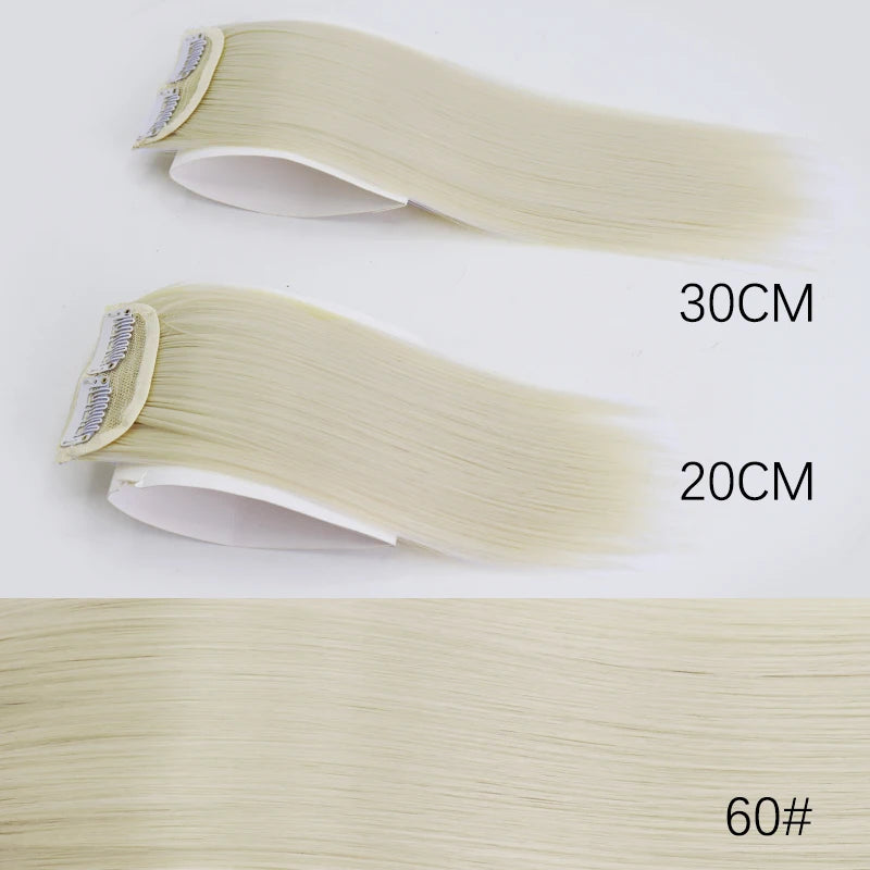 AZQUEEN Synthetic Hair Pads 20/30CM Clip In Hair Extensions Natural Invisible Hair Piece Thinning Hair Adding Hair Cushion