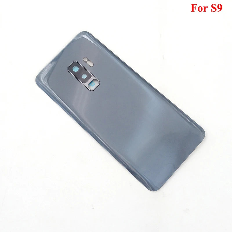For Samsung S9 G960 Back Glass Cover Battery Cover Rear Door Housing Case Replacement For Galaxy S9 Plus S9+ G965 & Camera Lens