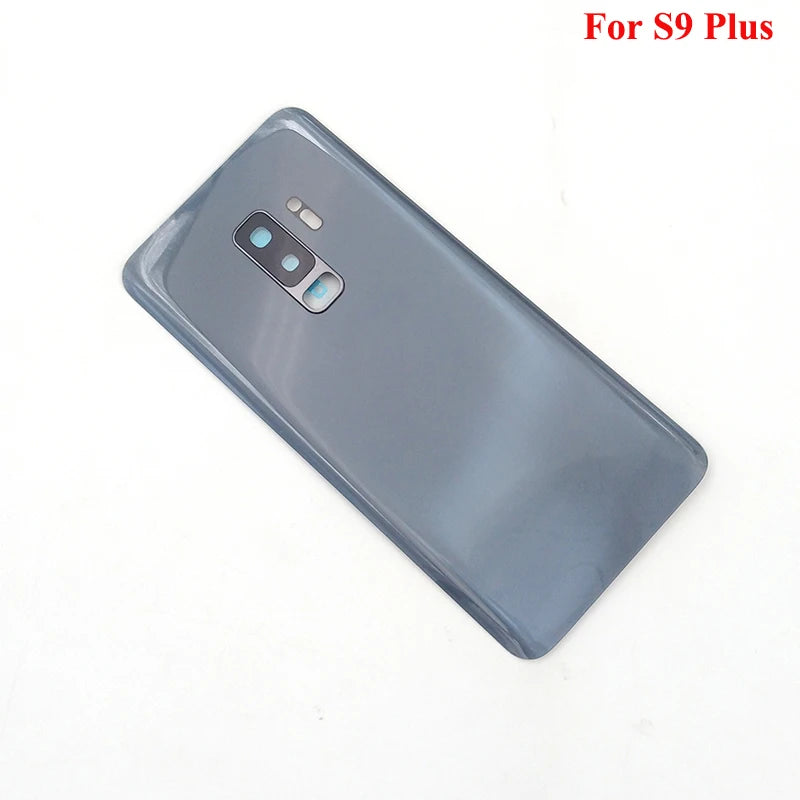 For Samsung S9 G960 Back Glass Cover Battery Cover Rear Door Housing Case Replacement For Galaxy S9 Plus S9+ G965 & Camera Lens