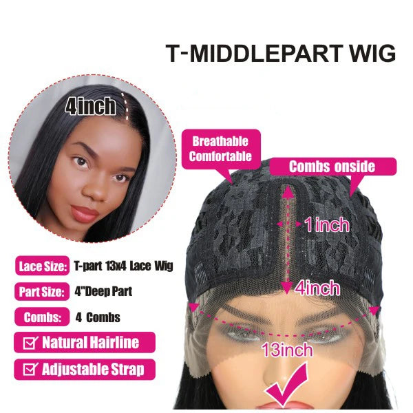 Short Bob Wig Straight 13x4 Lace Front Wig Human Hair