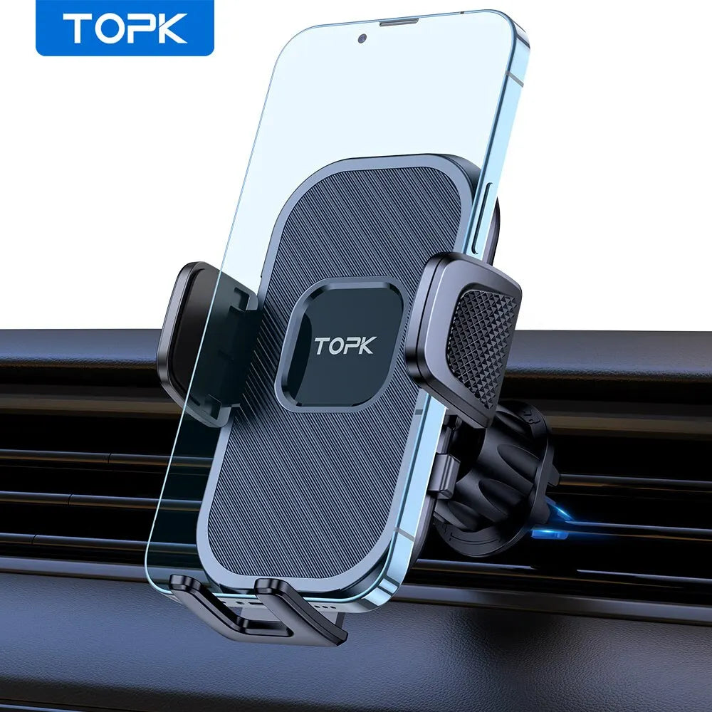 TOPK Car Phone Holder Gravity Stand for iPhone Xiaomi Samsung Car Mobile Support