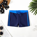 New 2024 Boys Trunks 4-12 Years Swimming Trunks For Boys Blue Children's Swimwear Kids Trunks Bathing Suit