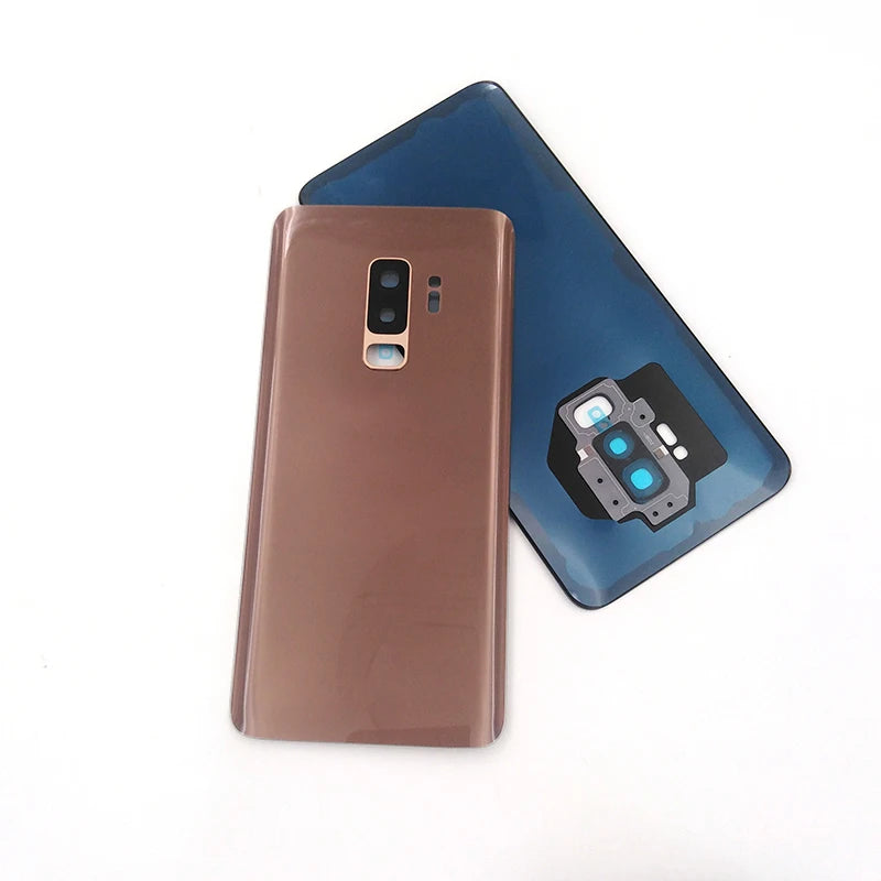 For Samsung S9 G960 Back Glass Cover Battery Cover Rear Door Housing Case Replacement For Galaxy S9 Plus S9+ G965 & Camera Lens