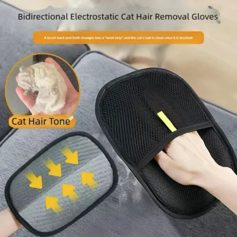 Pet Gloves for Cat Dog Hair Remover Brush Household Hair Cleaning Tool Home Hair Scraper Sticking Device