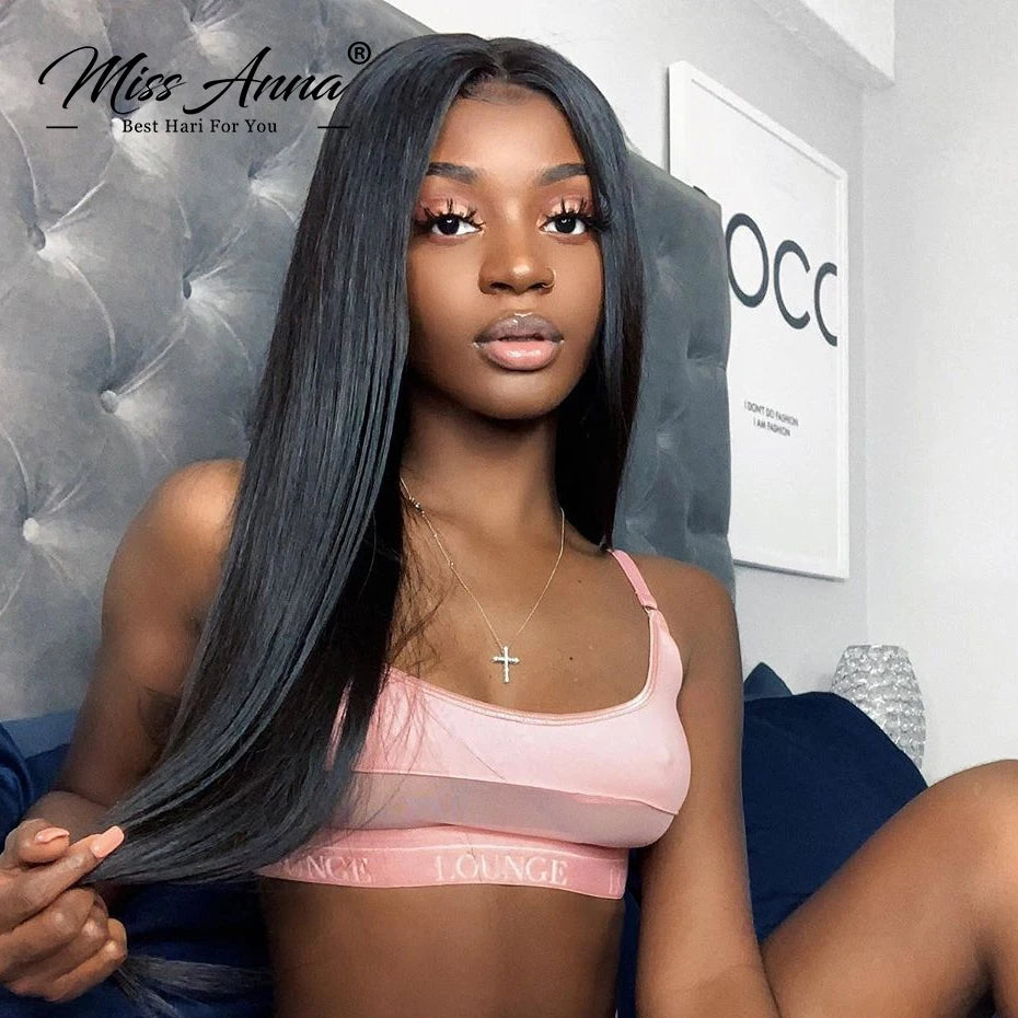 Missanna 12-40 Inch Bundles Straight Human Hair Brazilian Hair Bundles Weaves Straight Soft Human Hair Bundles Hair Extensions