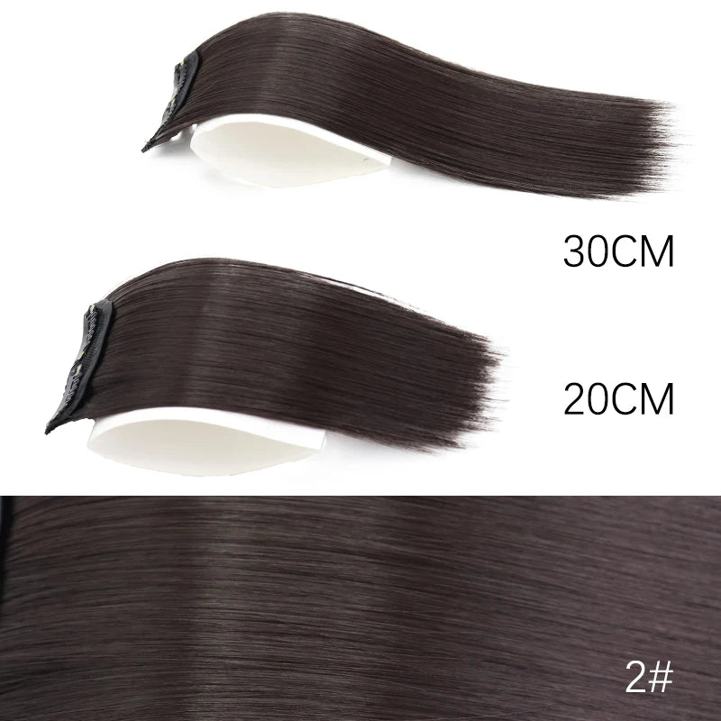 AZQUEEN Synthetic Hair Pads 20/30CM Clip In Hair Extensions Natural Invisible Hair Piece Thinning Hair Adding Hair Cushion