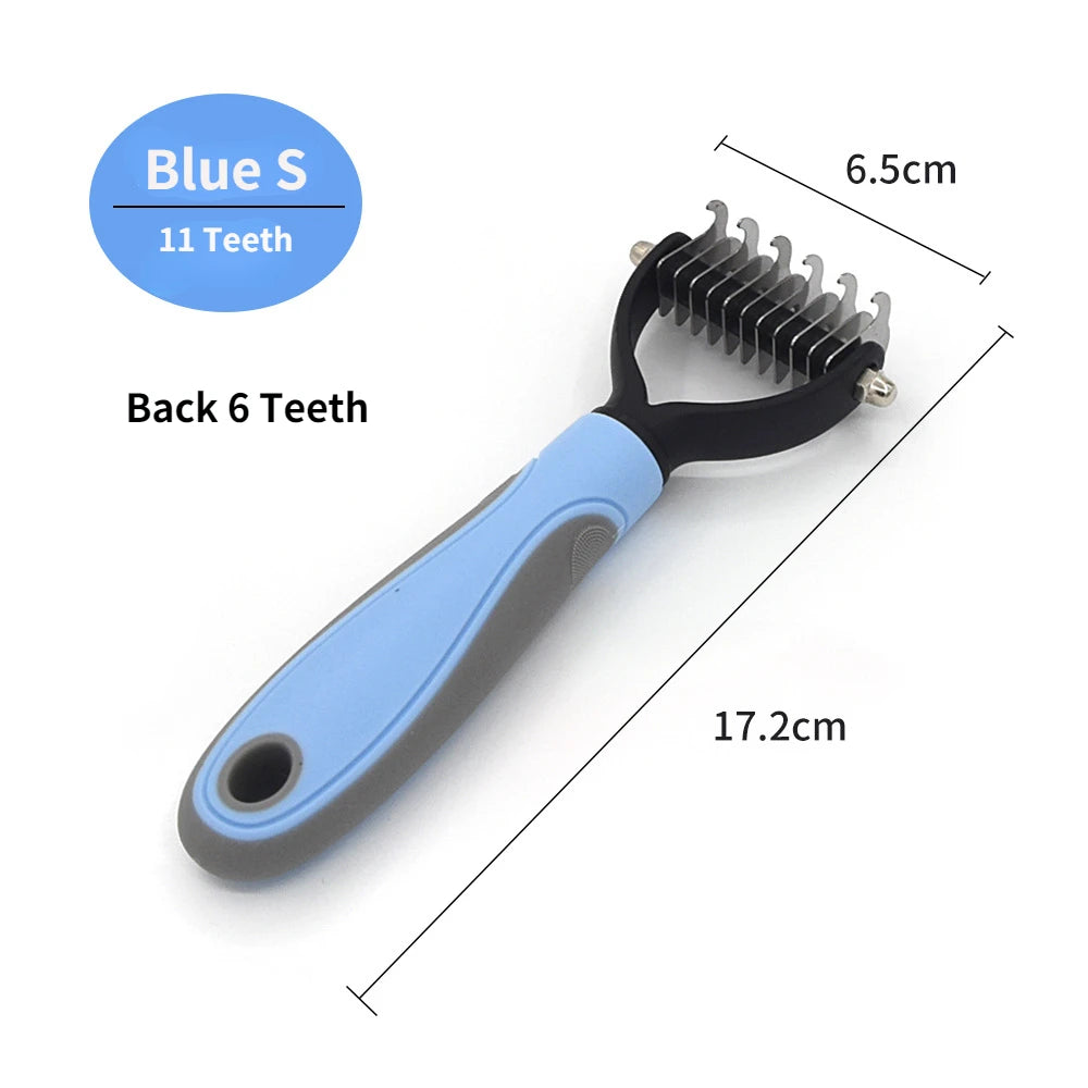 Professional Pet Deshedding Brush Dog Hair Remover Pet Fur Knot Cutter Puppy Cat