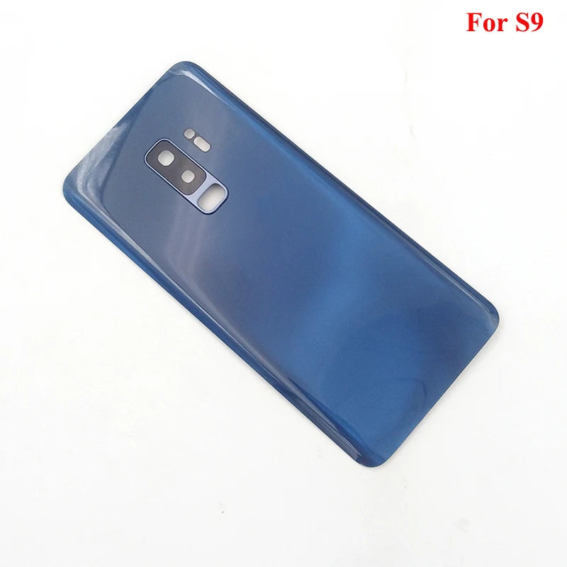 For Samsung S9 G960 Back Glass Cover Battery Cover Rear Door Housing Case Replacement For Galaxy S9 Plus S9+ G965 & Camera Lens