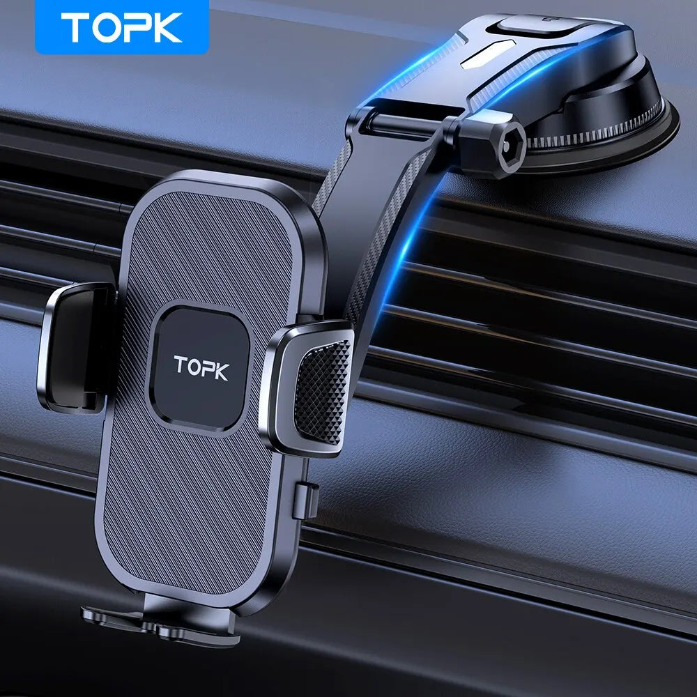 TOPK Car Phone Holder Gravity Stand for iPhone Xiaomi Samsung Car Mobile Support